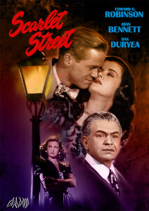 Copy of a poster for the film 'Scarlet Street'